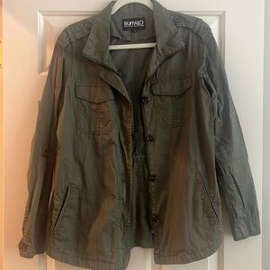Buffalo Cargo Jacket in Army Green Color